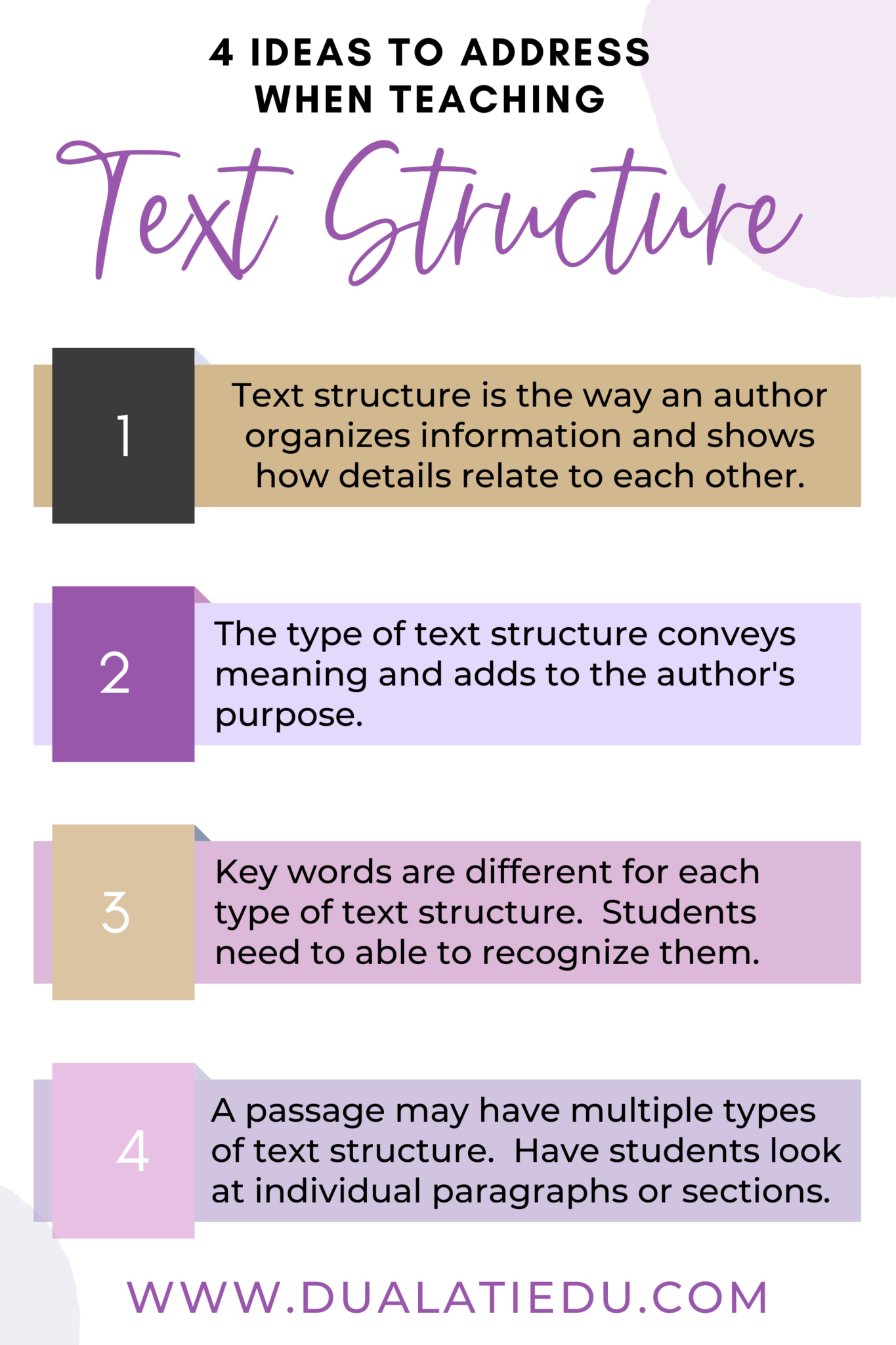 Text Structure Reading Rackets How to improve the reading comprehension skills of elementary students ...